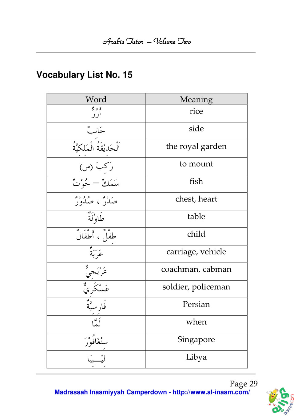 Arabic Tutor Volume Two 029 - Arabic Tutor Volume-Two 2